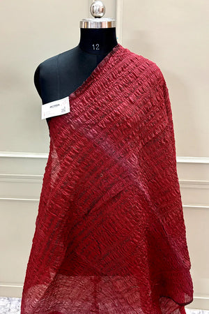 Maroon Crush Banarasi Silk Dupatta