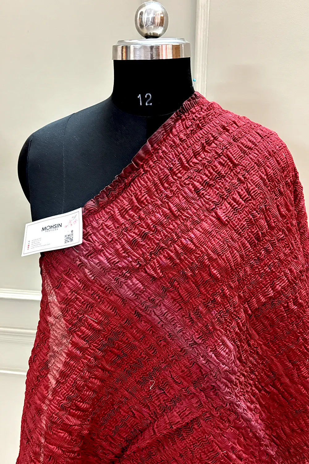 Maroon Crush Banarasi Silk Dupatta