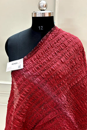 Maroon Crush Banarasi Silk Dupatta
