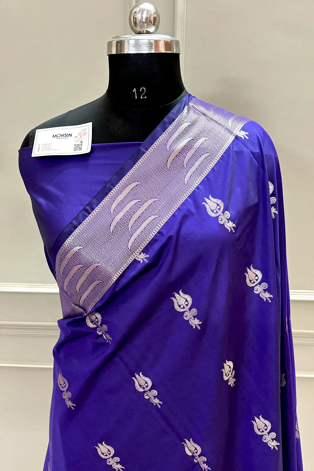 Auda Kalyug Satin Silk Banarasi Saree