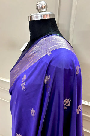 Auda Kalyug Satin Silk Banarasi Saree