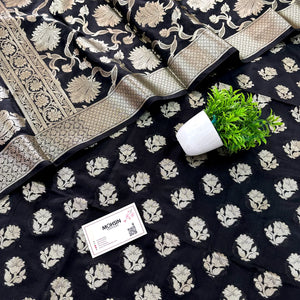 Black Shringar Katan Silk Banarasi Suit