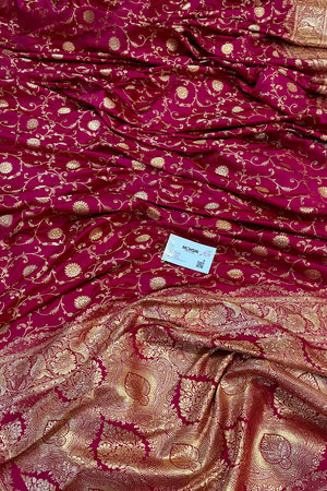Pink Murerwa Daal Katan Silk Banarasi Saree