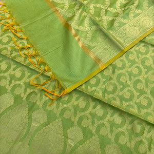 Pista Ikka Jaal Banarasi Silk Suit