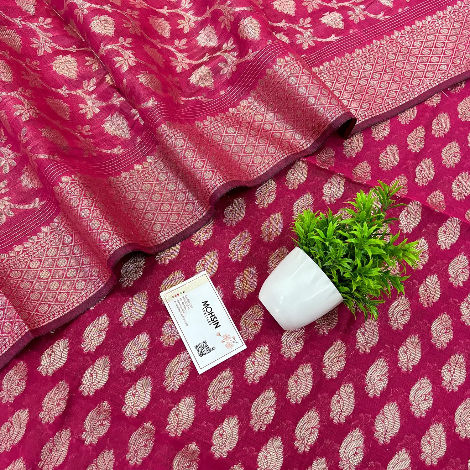 Pink Holika Banarasi Silk Suit