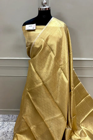 Gold Tissue Silk Banarasi Saree