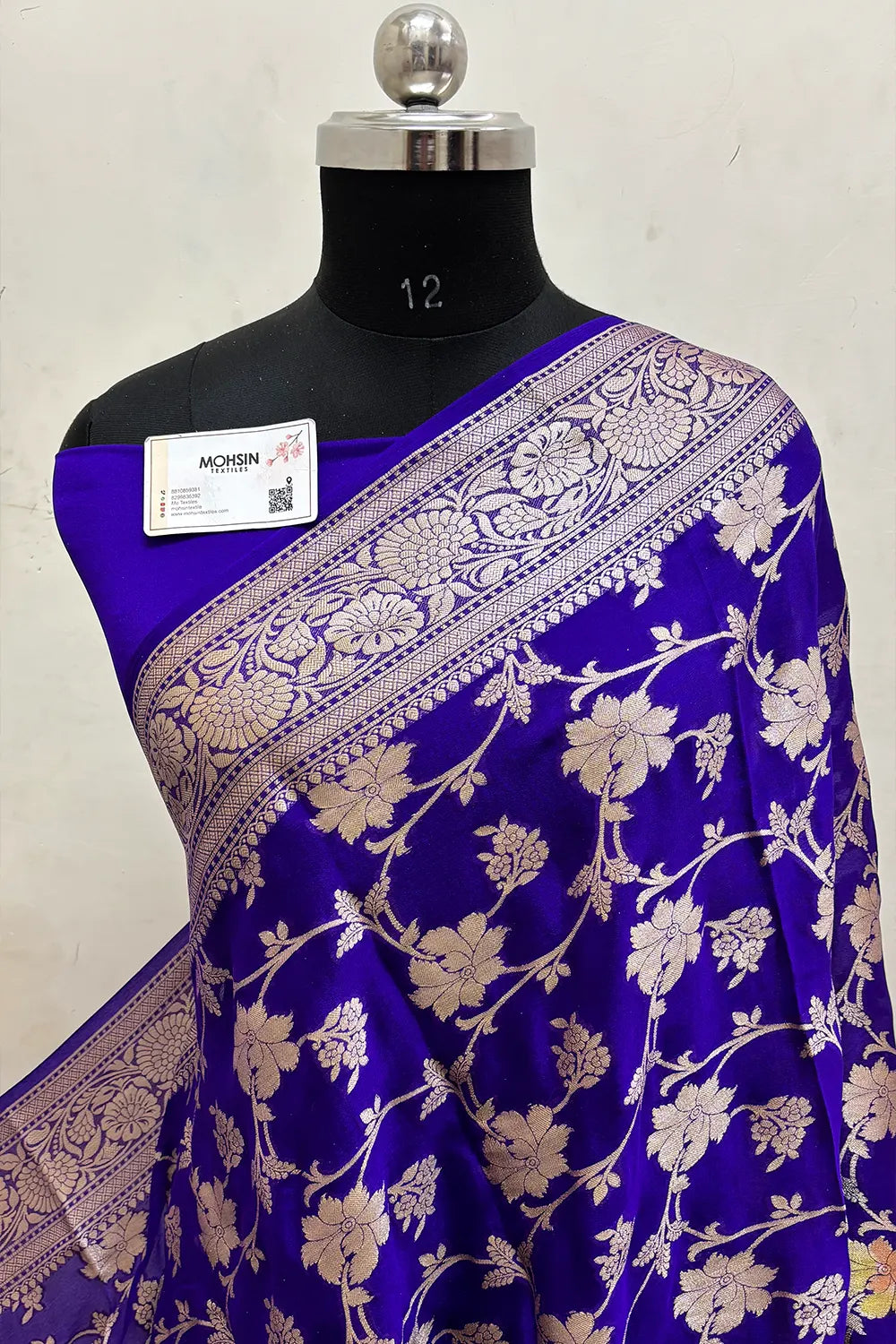 Auda Pure Khaddi Georgette Silk Banarasi Saree