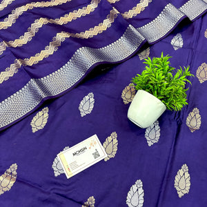 Auda Zari Satin Silk Banarasi Suit