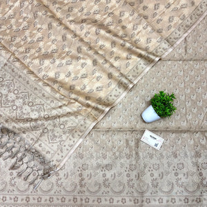 Beige Angoori Kalli Cotton Silk Banarasi Suit