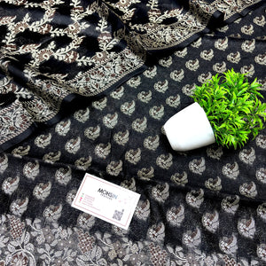 Black Angoori Kalli Cotton Silk Banarasi Suit