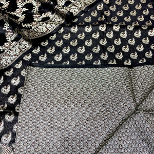 Black Angoori Kalli Cotton Silk Banarasi Suit