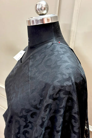 Black Plain Resham Silk Banarasi Saree