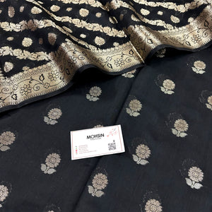 Black Resham Banarasi Silk Suit