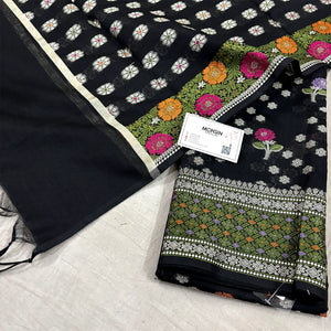 Black Resham Banarasi Silk Suit