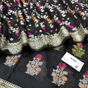 Black Resham Banarasi Silk Suit