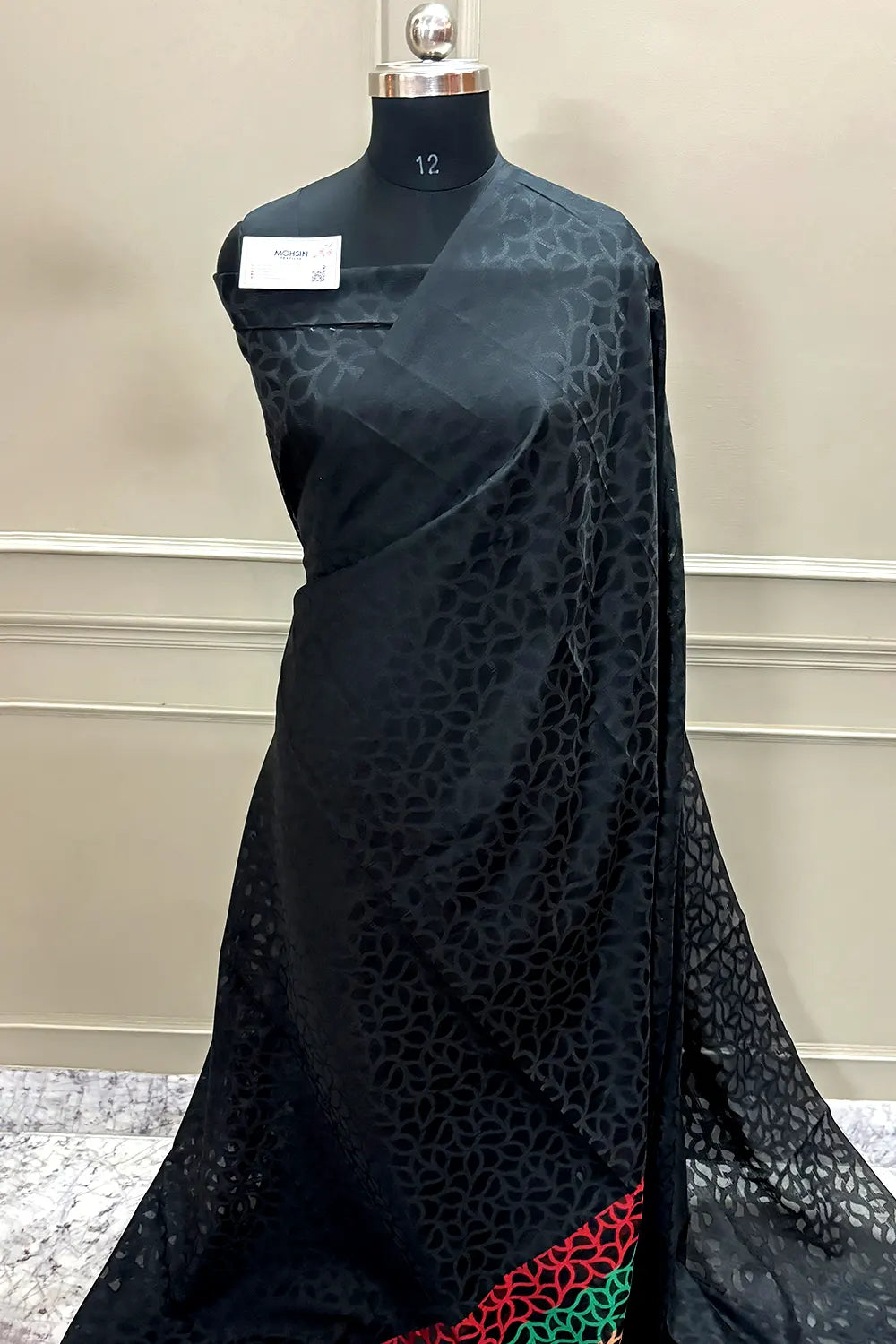 Black Resham Silk Banarasi Saree