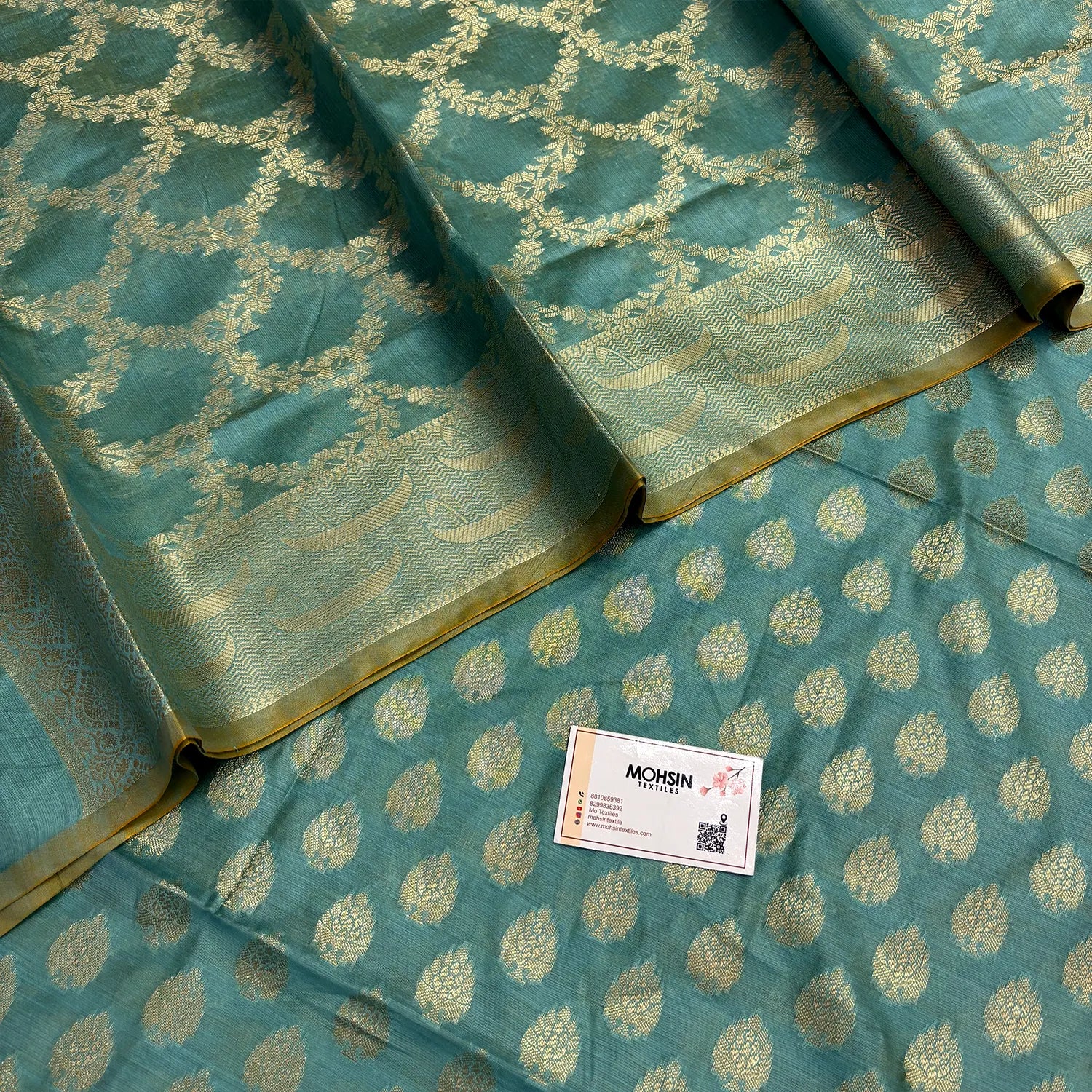 Firozi Ghat Buti Banarasi Silk Suit