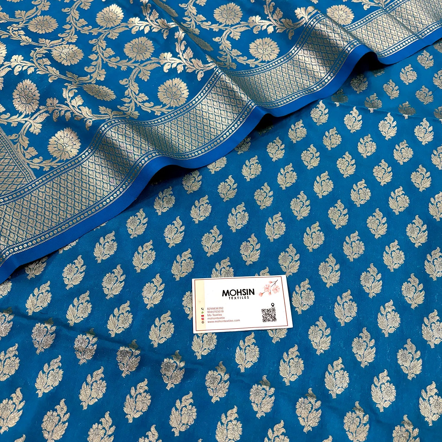 Firozi Guldaan Katan Silk Banarasi Suit