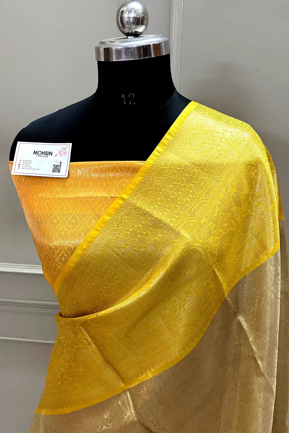 Gold and Yellow Tissue Silk Banarasi Saree