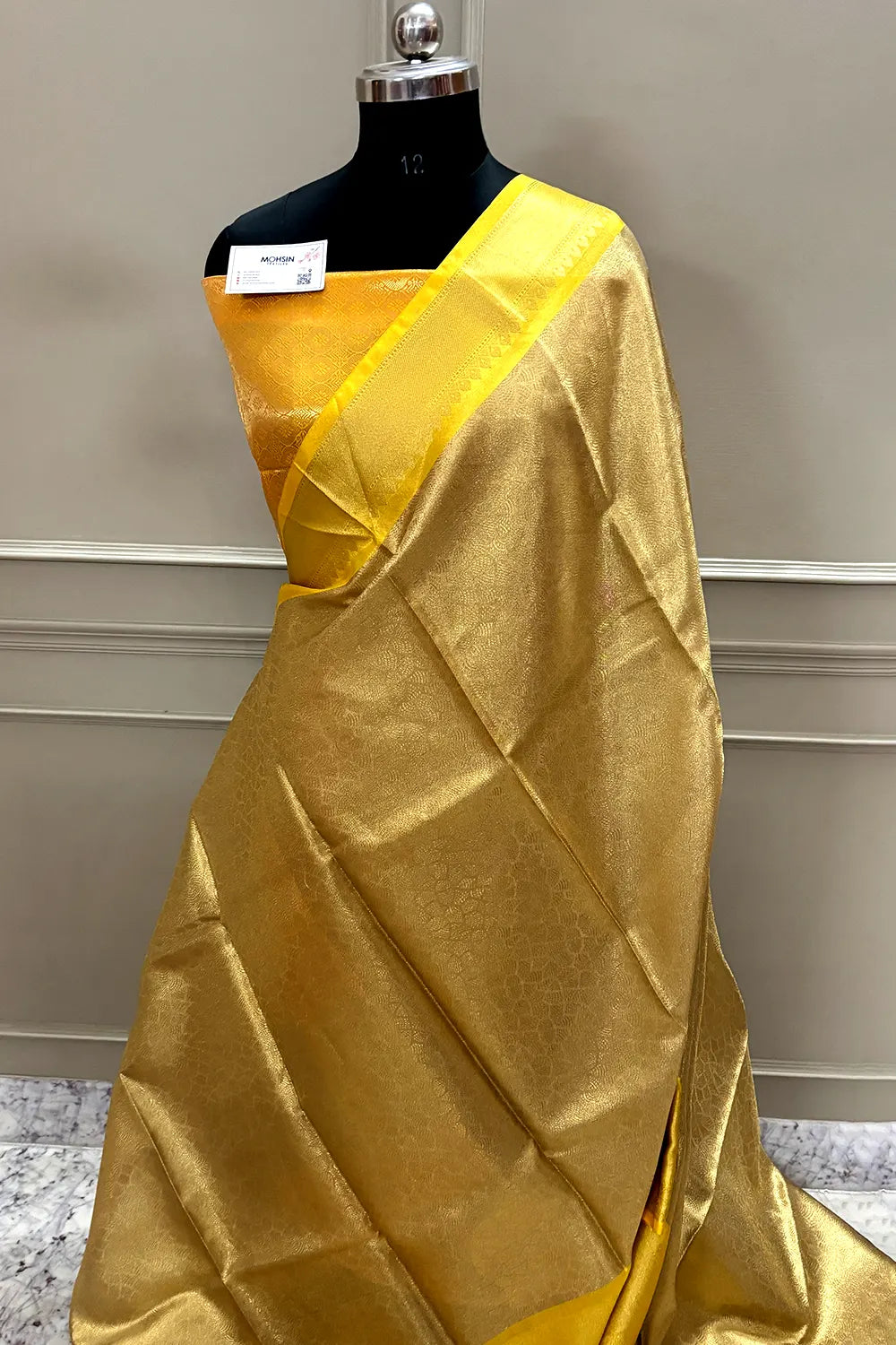 Gold and Yellow Tissue Silk Banarasi Saree