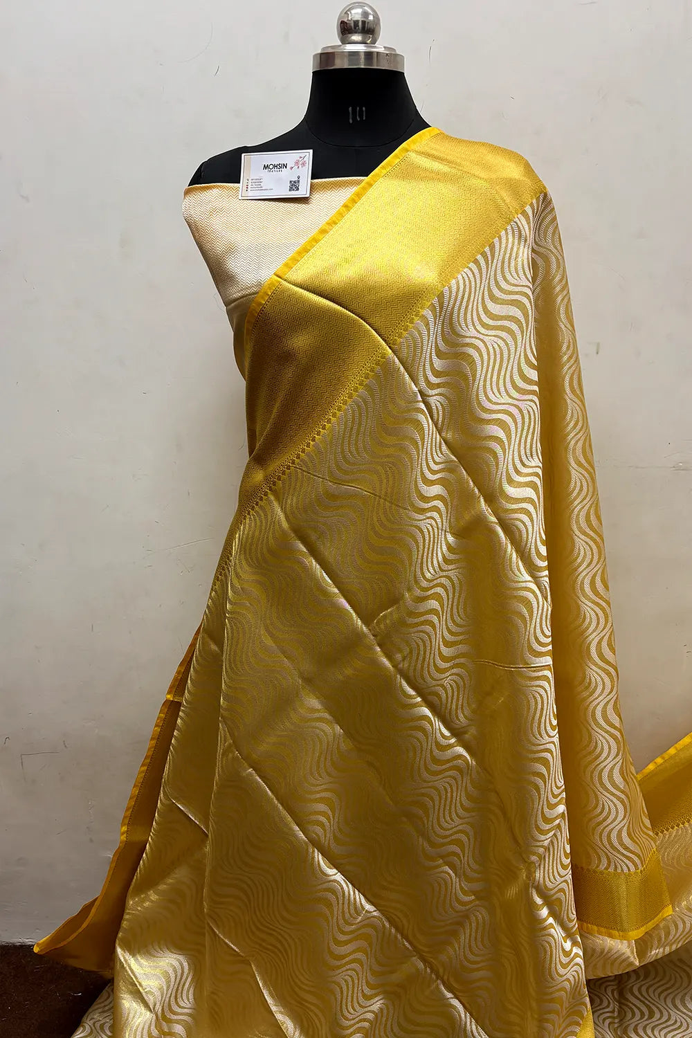 Gold and Yellow Tissue Silk Banarasi Saree