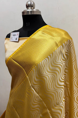Gold and Yellow Tissue Silk Banarasi Saree