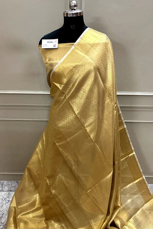 Gold Tissue Silk Banarasi Saree