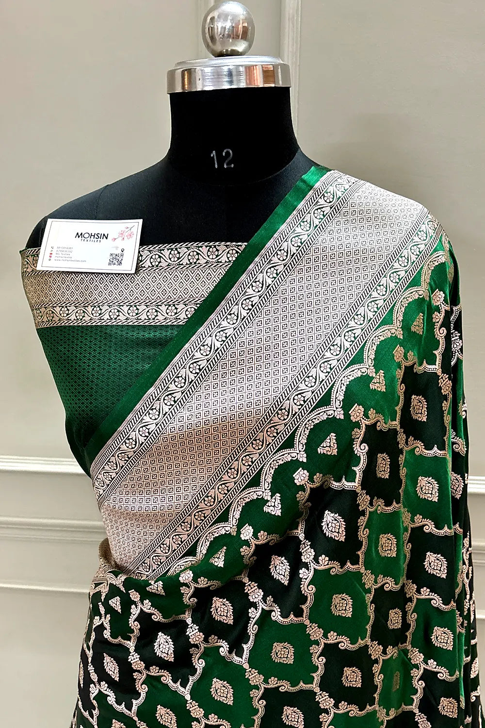 Green Rangkaat Zari Katan Silk Banarasi Saree