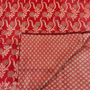 Maroon Yoga Jaal Cotton Silk Banarasi Suit