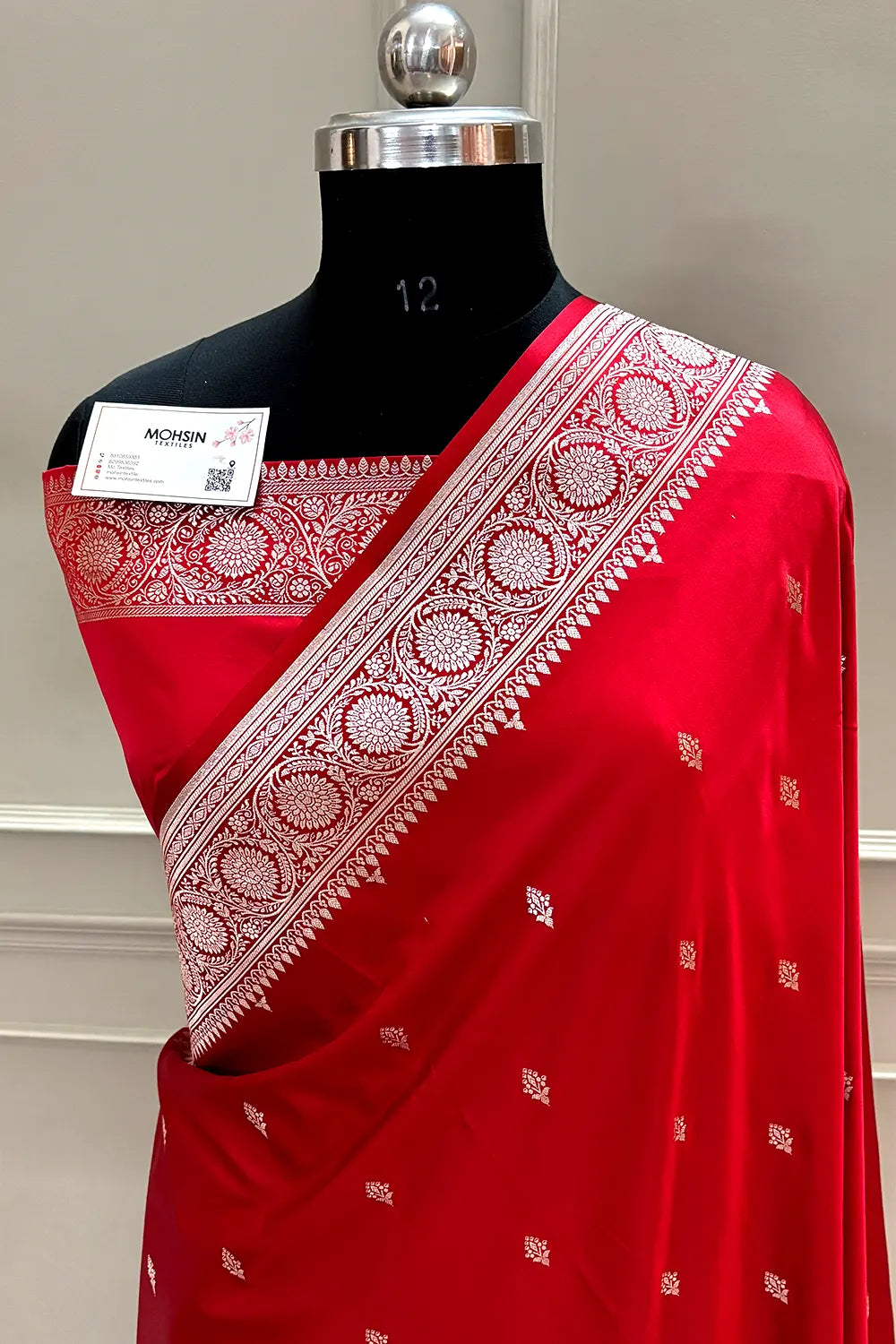 Maroon Zari Katan Silk Banarasi Saree