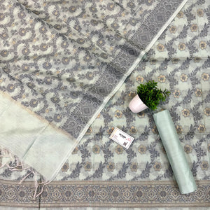 Mint Green Resham Banarasi Silk Suit