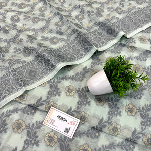 Mint Green Resham Banarasi Silk Suit