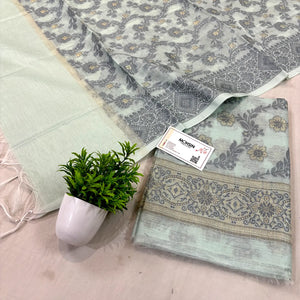 Mint Green Resham Banarasi Silk Suit