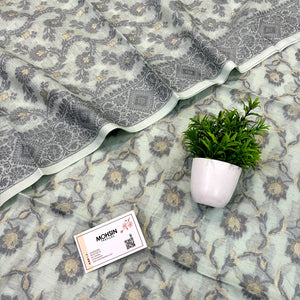 Mint Green Resham Banarasi Silk Suit