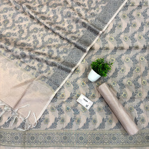 Onion Peach Resham Banarasi Silk Suit