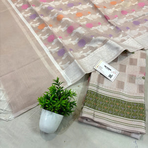 Onion Peach Resham Banarasi Silk Suit