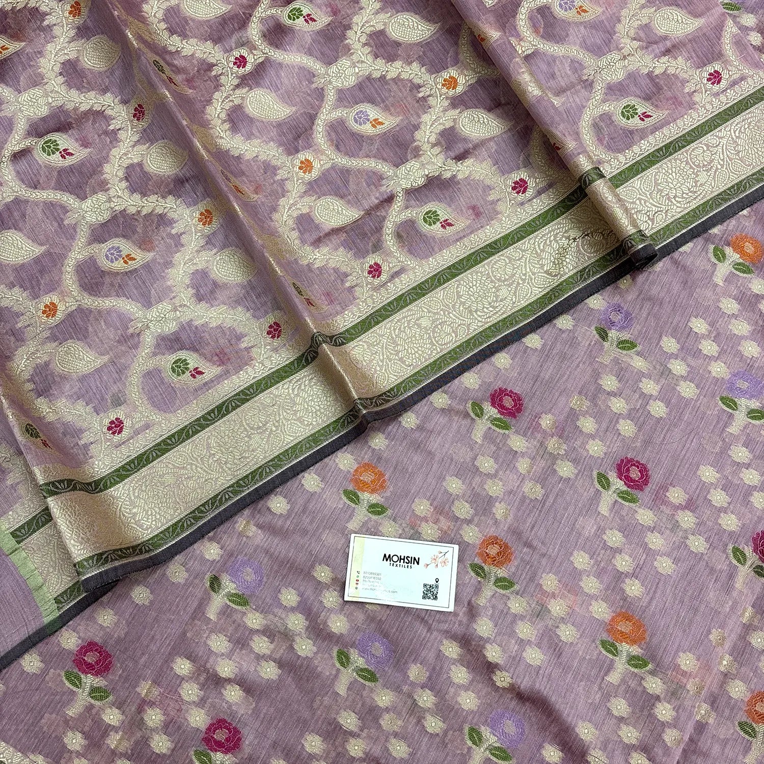 Onion Pink Resham Banarasi Silk Suit