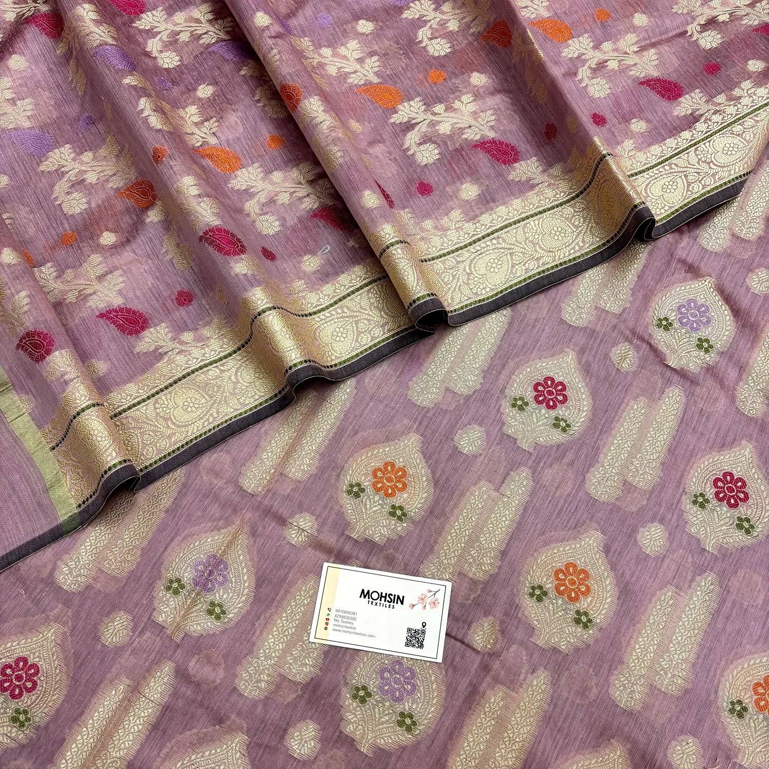 Onion Pink Resham Banarasi Silk Suit