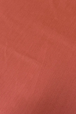 Peach Plain Cotton Silk Banarasi Fabric