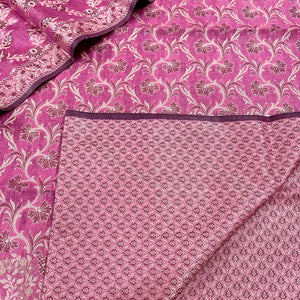 Pink Angoori Jaal Cotton Silk Banarasi Suit