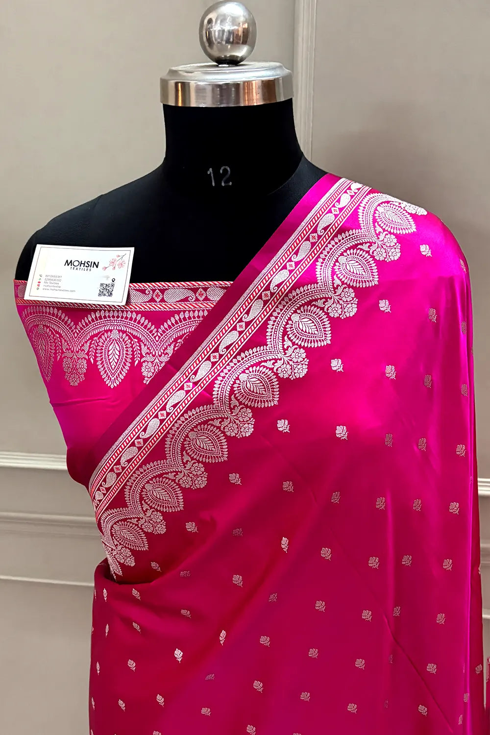 Pink Jadi Buti Katan Silk Banarasi Saree