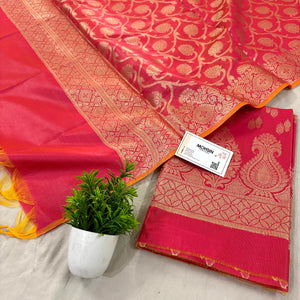 Pink Kalgha Lau Banarasi Silk Suit