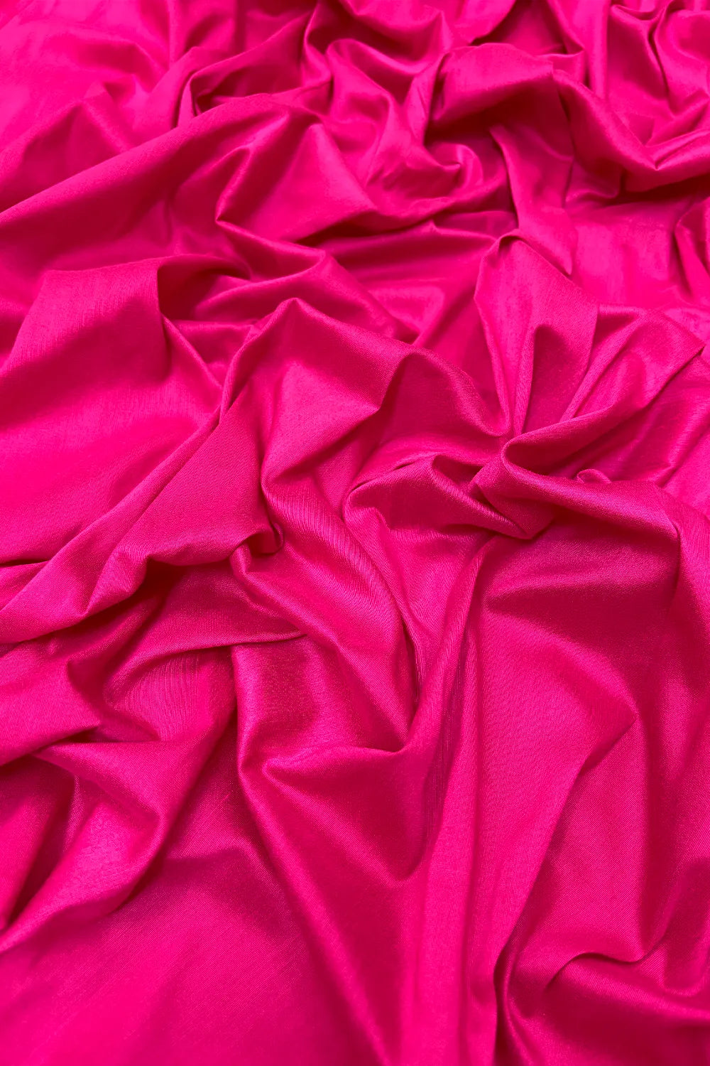 Pink Plain Cotton Silk Banarasi Fabric