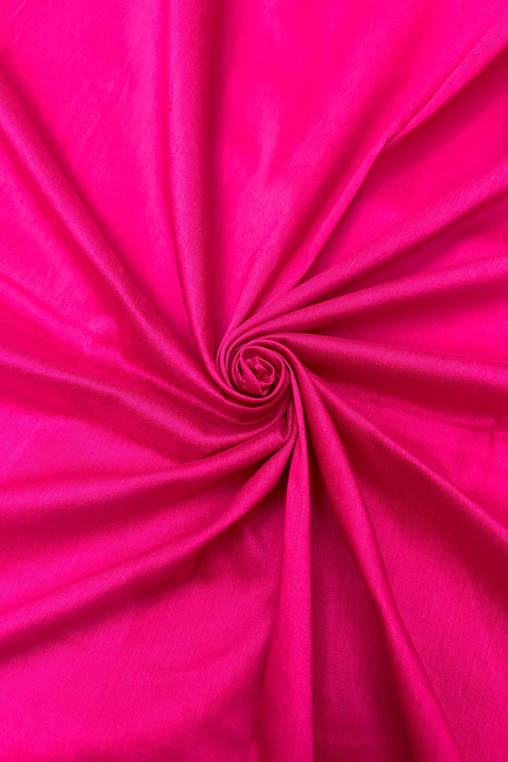 Pink Plain Cotton Silk Banarasi Fabric