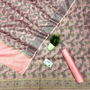 Pink Resham Banarasi Silk Suit