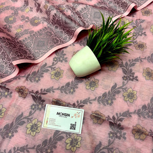 Pink Resham Banarasi Silk Suit