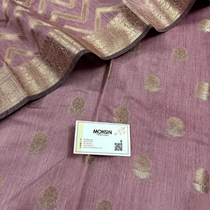Pink Resham Banarasi Silk Suit