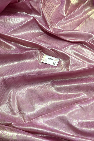 Pink Tissue Silk Banarasi Saree