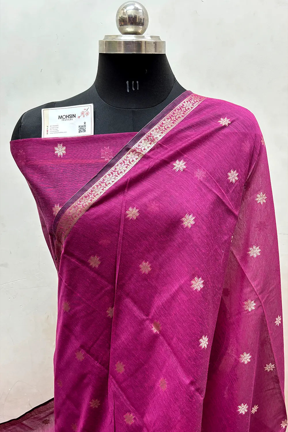 Pink Zari Banarasi Silk Saree