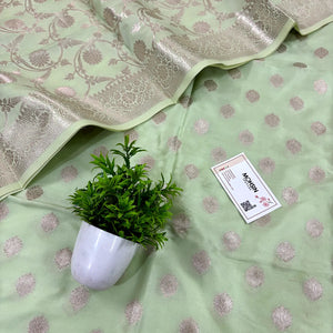 Pista Kiyari Satin Silk Banarasi Suit